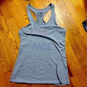 The North face gray athletic tank top.